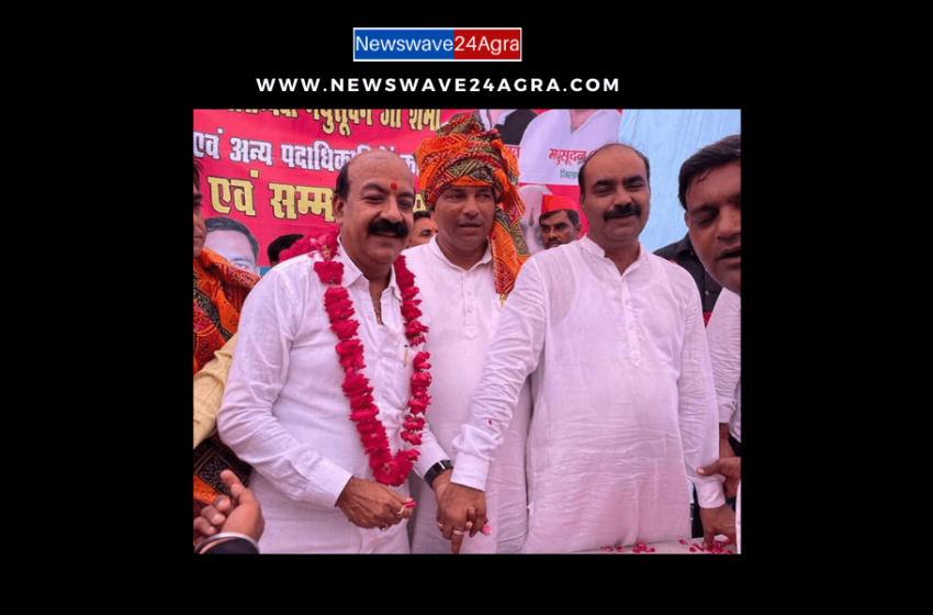 सपा जिलाध्यक्ष मधुसूदन शर्मा का फतेहाबाद में हुआ सम्मान