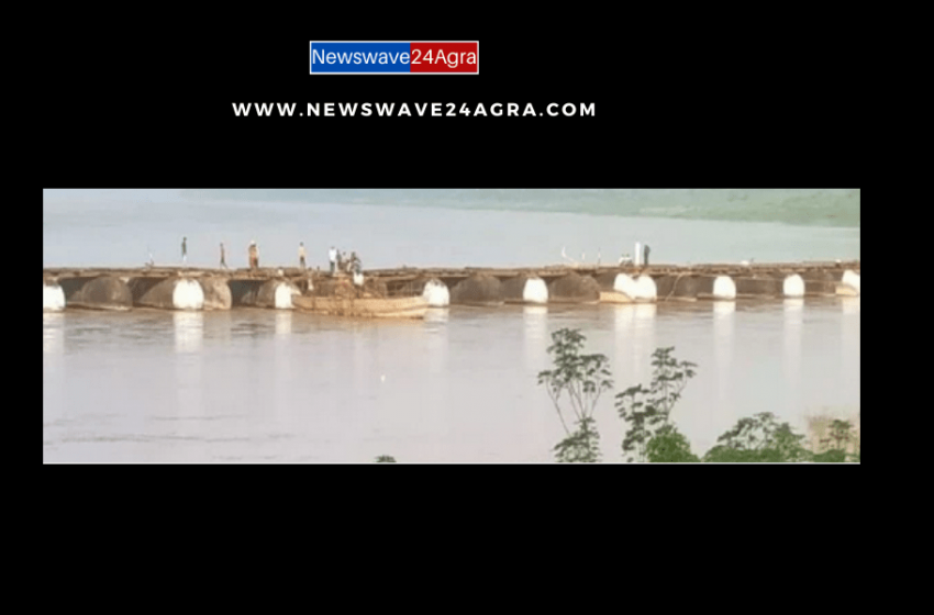  पिनाहट – चंबल के तेज बहाव में पैंटून पुल बहने लगा, फंसे कई कर्मचारी, रेस्क्यू किया गया